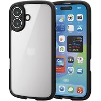 Amazon.co.jp: エレコム iPhone 16 ケース クリア 耐衝撃 衝撃吸収